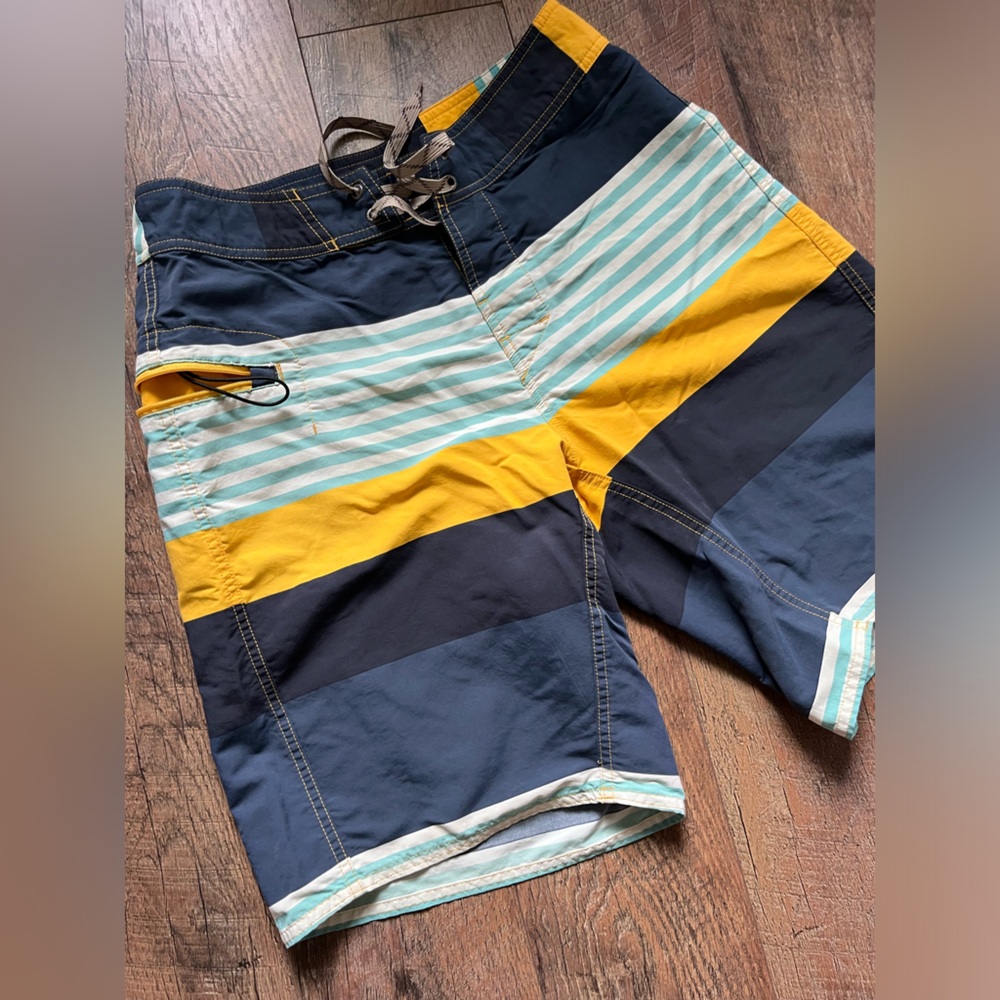 Patagonia wavefarer striped swim‎ trunks board shorts men’s size 30 - Picture 5 of 13